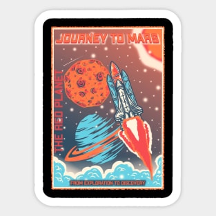 Journey to Mars | The red planet. Sticker